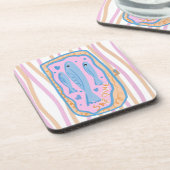 Cute Sardine Art Bier Onderzetter (Linkerzijde)