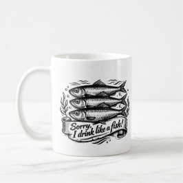 Cute Sardine Fish Quote Koffiemok