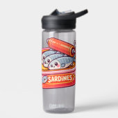 Cute Sardines Can Pink Orange Waterfles (Links)