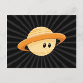 Cute Saturn Planet Briefkaart (Voorkant)