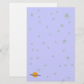 Cute Saturn Stationery Briefpapier (Voorkant / Achterkant)