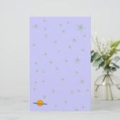 Cute Saturn Stationery Briefpapier (Staand voorkant)