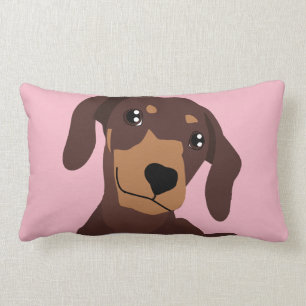 Cute Sause Dog Dachshund Pillow-kussen Kussen