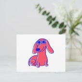 Cute Sause Dog Gift for Pet Lover Briefkaart (Staand voorkant)