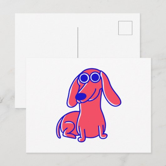 Cute Sause Dog Gift for Pet Lover Briefkaart (Voorkant / Achterkant)