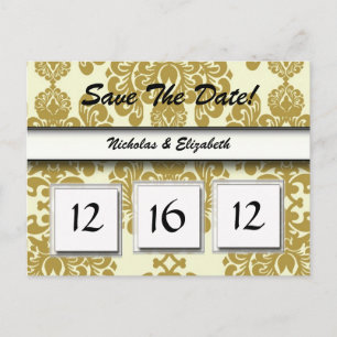 CUTE Save the Date Custom Calandar Aankondigingskaart