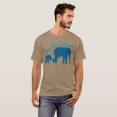 Cute Save the Elephants Beauful Elephant Lover T-shirt (Voorkant volledig)