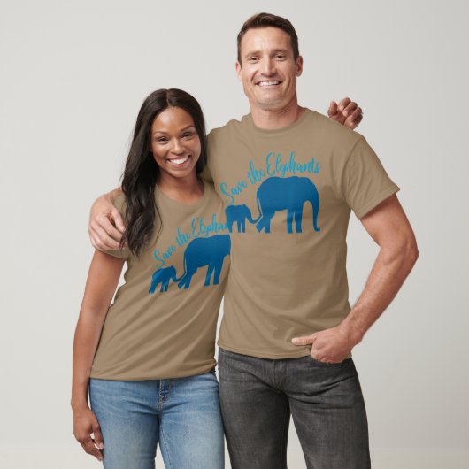 Cute Save the Elephants Beauful Elephant Lover T-shirt (Unisex)