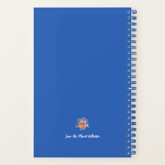 Cute Save The Planet Collectie Notitieboek (Achterkant)