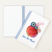 Cute Save The Planet Collection Spiraal Notebook Notitieboek (Binnen)