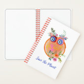 Cute Save The Planet Collection Spiraal Notebook Notitieboek (Binnen)