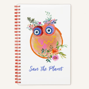 Cute Save The Planet Collection Spiraal Notebook Notitieboek
