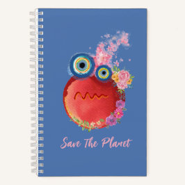 Cute Save The Planet Collection Spiral Notebook Notitieboek