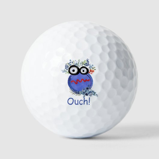 Cute Save the Planet Golf Balls Golfballen (Voorkant)