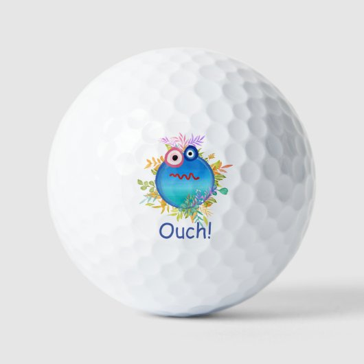 Cute Save the Planet Golf Balls Golfballen (Voorkant)