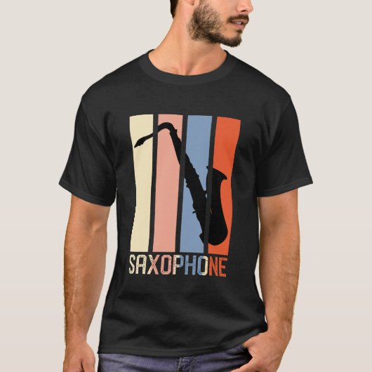 Cute Saxophone Dad T-shirt (Voorkant)