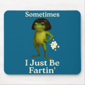 Cute Saying Sometimes Just Fartin Frog Frog I Muismat (Voorkant)