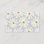 Cute Scandi Daisy Diaper Raffle Ticket Enclosure C Informatiekaartje (Achterkant)