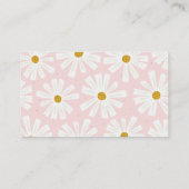 Cute Scandi Daisy Diaper Raffle Ticket Enclosure C Informatiekaartje (Achterkant)