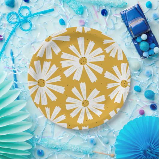Cute Scandi Daisy Paper Bord (Feest)