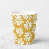 Cute Scandi Daisy Paper Cups Papieren Bekers (Voorkant)