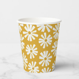 Cute Scandi Daisy Paper Cups Papieren Bekers
