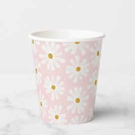 Cute Scandi Daisy Papieren Bekers