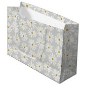 Cute Scandi Daisy Wrapping Large Gift Bag Groot Cadeauzakje (Voorkant Gekanteld)