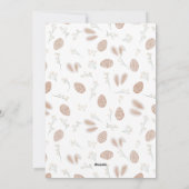 Cute Scandi happy Easter waterverf foto Feestdagenkaart (Achterkant)