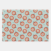 Cute Scandi-kerstpatronen Inpakpapier Vel (Voorkant 3)