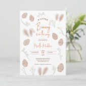 Cute Scandi Paasei baby shower waterverf Kaart (Staand voorkant)