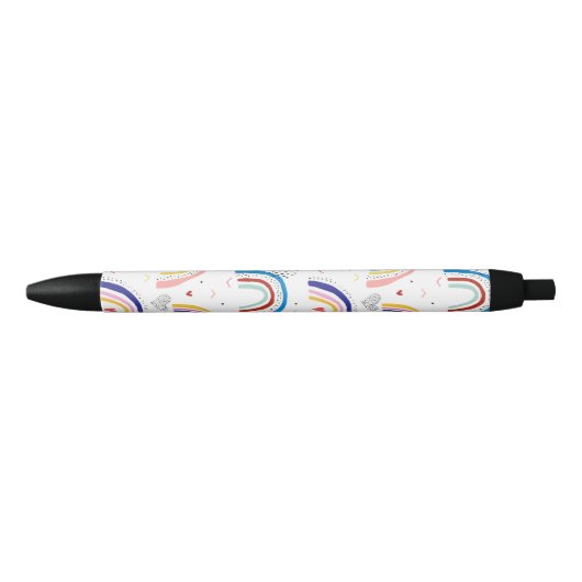 Cute Scandi Rainbow Zwarte Inkt Pen (Voorkant)