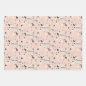 Cute scandi winter met kerstpatronen inpakpapier vel (Voorkant 3)