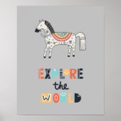 Cute Scandia Horse Exken World Poster (Voorkant)