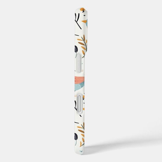 Cute Scandinavian Bird Folk Art Nature Case-Mate iPhone Case (Achterkant / Rechts)