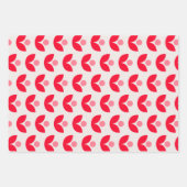 Cute Scandinavian Botanical Geometric Art Roze Roo Inpakpapier Vel (Voorkant)