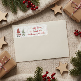 Cute Scandinavian Christmas Gnome   Etiket