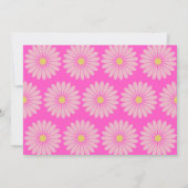 Cute Scandinavian Flower roze Personated Name Bedankkaart (Achterkant)