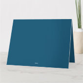 Cute Scandinavian Folk KerstBunny Kaart (Achterkant)