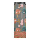 Cute Scandinavian Forest Personalized Thermosbeker (Achterkant)