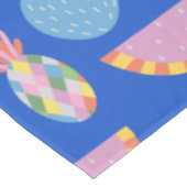 Cute Scandinavian Fruit Pattern Blue Whimsical Tafelkleed (Gekanteld)