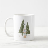 Cute Scandinavian Gnome Bird Pine Trees Koffiemok (Links)