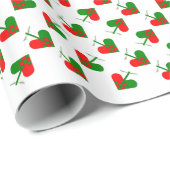 Cute Scandinavian Kerstharten Cadeaupapier (Rol Hoek)