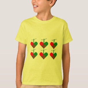 Cute Scandinavian Kerstharten T-shirt