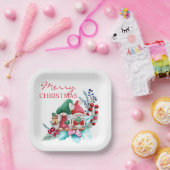 Cute Scandinavian Kerstmis Gnome Paper Borden Papieren Bordje (Feest)