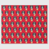 Cute Scandinavian Lion Kinder Pattern Cadeaupapier (Vlak)