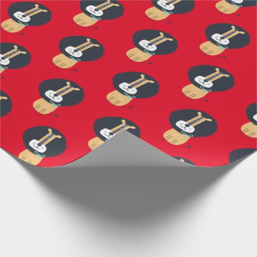 Cute Scandinavian Lion Kinder Pattern Cadeaupapier (Hoek)