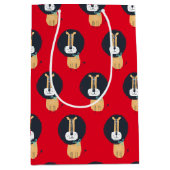 Cute Scandinavian Lion Kinder Pattern Medium Cadeauzakje (Voorkant)