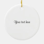 Cute Scandinavian Little Explorer Kinder Keramisch Ornament (Achterkant)