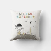 Cute Scandinavian Little Explorer Kinder Kussen (Achterkant)